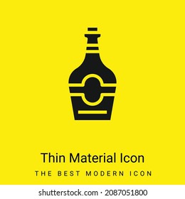 Icono de material amarillo brillante mínimo en la botella
