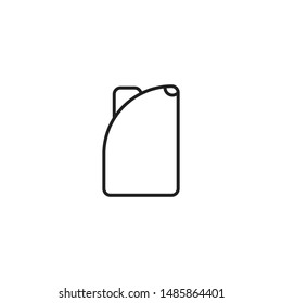 Bottle minimal line icon vector