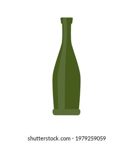 Bottle minimalist flat pattern background