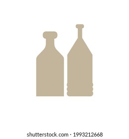 bottle minimalist logo or bottle logo