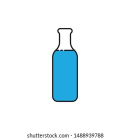 Bottle miniml line icon vector