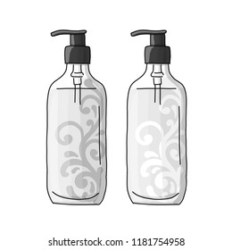 Bottle mockup, sketch for your design
