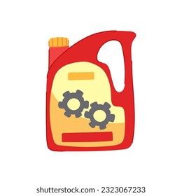 bottle motor oil cartoon. lubricant auto, liquid diesel bottle motor oil sign. isolated symbol vector illustration