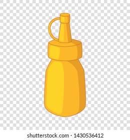 Bottle of mustard icon. Cartoon illustration of bottle of mustard vector icon for web