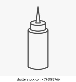Bottle for mustard and  ketchup