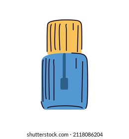 bottle nail polish icon flat