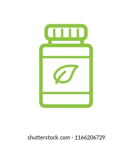 bottle nature icon vector template