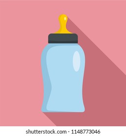 Bottle nipple icon. Flat illustration of bottle nipple vector icon for web design