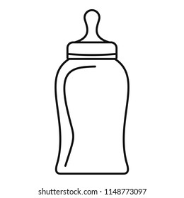 Bottle nipple icon. Outline bottle nipple vector icon for web design isolated on white background