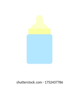 Botella, ícono de pezón. Elementos vectoriales simples de color de iconos de jardines de infancia para ui y ux, sitio web o aplicación móvil
