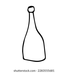 Bottle oil vector illustration sketch