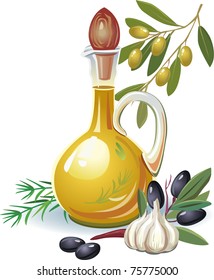 Bottle of olive oil