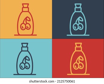 Bottle Olive Oil Logo Template, Simple Flat Icon of oil,bottle,food