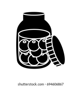 bottle with olives icon