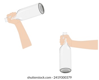 Bottle on a white background.