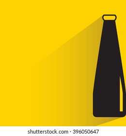 bottle on yellow background