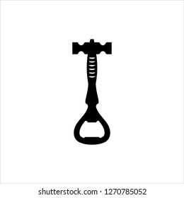 Bottle Opener, Bottle Cap Opener Vector Art Illustration