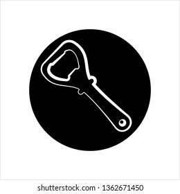 Bottle Opener, Bottle Cap Opener Vector Art Illustration