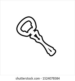 Bottle Opener, Bottle Cap Opener Vector Art Illustration