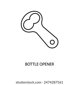 bottle opener concept line icon. Simple element illustration. bottle opener concept outline symbol design.