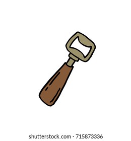 bottle opener doodle icon