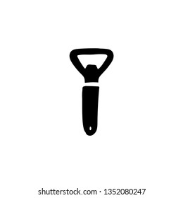 Bottle opener doodle vector 