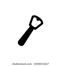 Bottle Opener flat vector icon. Simple solid symbol isolated on white background