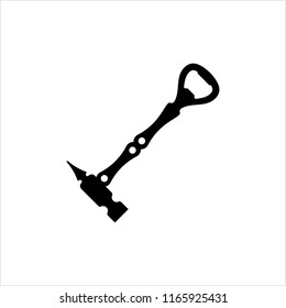 Bottle Opener With Hammer Icon Vector Art Illustration