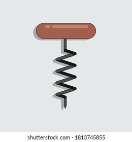 bottle opener icon is brown on a white background
