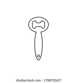 Bottle opener icon design isolated on white background