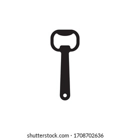 Bottle opener icon design isolated on white background