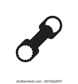 Bottle opener icon design isolated on white background
