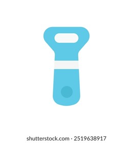 bottle opener icon flat style