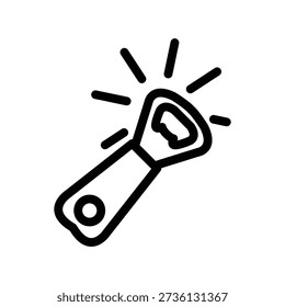 Bottle opener icon illustration vector design template