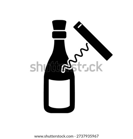 Bottle opener icon illustration vector design template