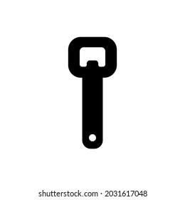Bottle opener icon isolated. Flat design. Vector Illustration