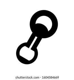 bottle opener icon isolated sign symbol vector illustration - Collection of high quality black style vector icons
