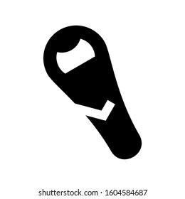 bottle opener icon isolated sign symbol vector illustration - Collection of high quality black style vector icons
