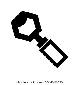 bottle opener icon isolated sign symbol vector illustration - Collection of high quality black style vector icons
