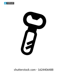 bottle opener icon isolated sign symbol vector illustration - high quality black style vector icons
