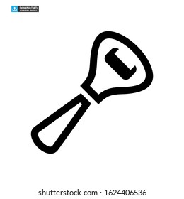 bottle opener icon isolated sign symbol vector illustration - high quality black style vector icons
