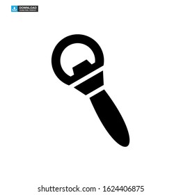 bottle opener icon isolated sign symbol vector illustration - high quality black style vector icons

