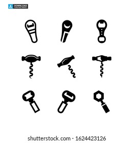 bottle opener icon isolated sign symbol vector illustration - Collection of high quality black style vector icons