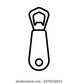 bottle opener icon in line
