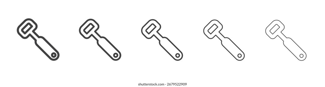 Bottle opener icon Line graphics illustration symbol