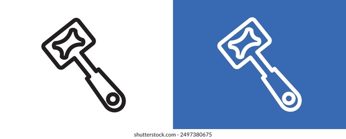 Bottle opener icon logo sign set vector outline
