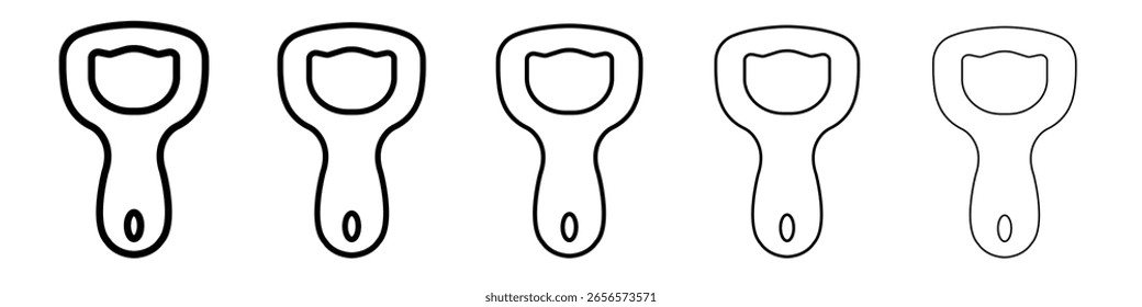 bottle opener icon outline simple illustration isolated