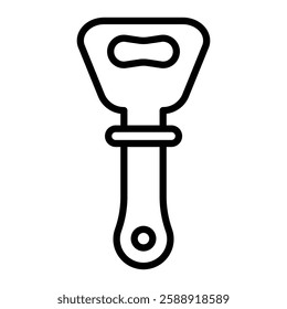 bottle opener icon Outline vector symbol sign