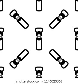 Bottle Opener Icon Seamless Pattern Vector Art Illustration