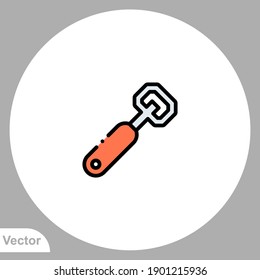 Bottle opener icon sign vector,Symbol, logo illustration for web and mobile